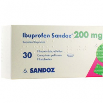 Ibuprofeno Sandoz MG, 200 mg x 60 comp revest