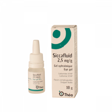 Siccafluid, 2,5 mg/g-10g x 1 gel oft frasco