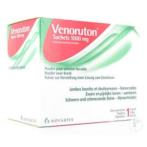 Venoruton (com sabor a laranja), 1000 mg x 30 p sol oral saq