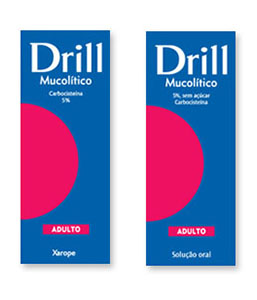 Drill Mucoltico Adulto a 5 % sem acar, 50 mg/mL-200mL x 1 sol oral medida