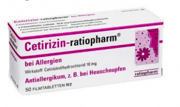 Cetirizina ratiopharm MG, 10 mg x 20 comp revest