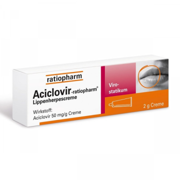 Aciclovir Ratiopharm MG, 50 mg/g - 2 g x 1 creme bisnaga