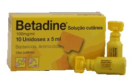 Betadine, 500 mg/5 mL x 10 sol cut