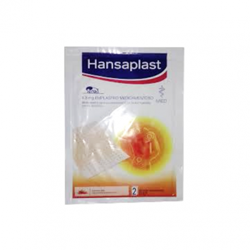Hansaplast Emplastro Trmico, 4,8 mg/unidade x 2 emplastro