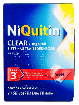 Niquitin Clear, 7 mg/24 h x 7 sist transder