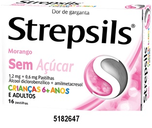 STREPSILS MORANGO S/ ACAR 16pst