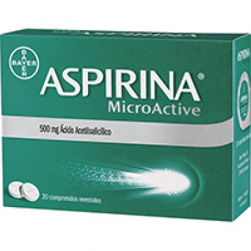 Aspirina Microactive, 500 mg x 20 comp revest