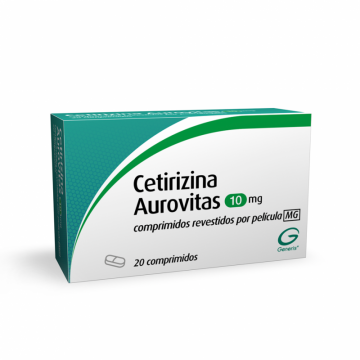 Cetirizina Aurovitas MG, 10 mg x 20 comp rev