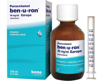 Paracetamol ben-u-ron, 40 mg/mL-150 mL x 1 xar mL, 40 mg/ml x 1 xar mL
