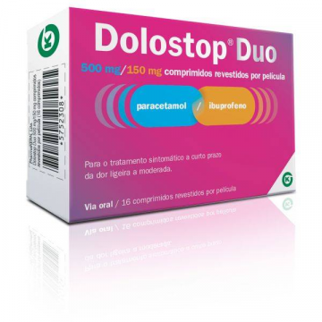Dolostop Duo, 150/500 mg x 16 comp rev