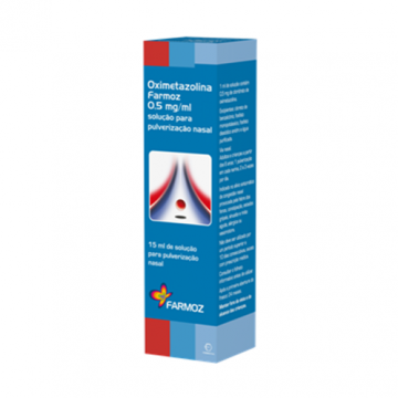 Oximetazolina Farmoz, 0,5 mg/mL-15 mL x 1 sol pulv nasal