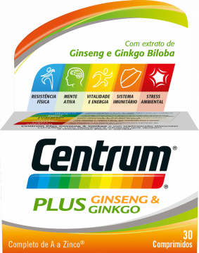 Centrum Plus Ginseng Ginkgo Compx30 comps