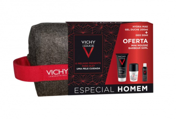 Vichy Homme Coffret HydraMag C Gel + Roll-on + Oferta Mousse 50ml