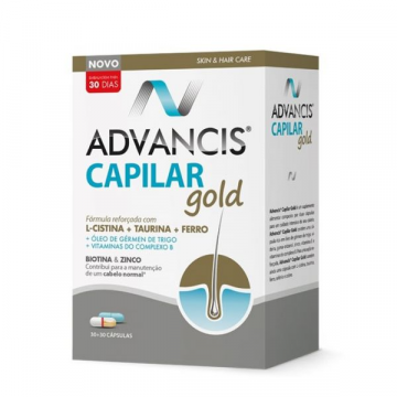 Advancis Capilar Gold Caps X30 + 30 cáps + cáps