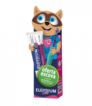 Elgydium Kids Back to School Gel dentfrico frutos silvestres 2A-6A com Oferta de Escova de dentes