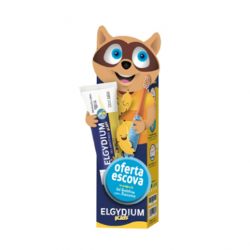 Elgydium Kids Back to School Gel dentfrico banana 2A-6A 50 ml com Oferta de Escova de dentes