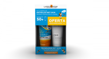 La Roche-Posay Anthelios Dermo-Pediatrics Wet Skin SPF50+ 250 ml com Oferta de Lipikar Leite relipidante corporal 75 ml