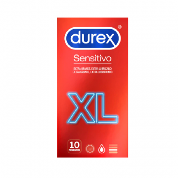 DUREX PRESERVATIVOS SENSITIVO XL 10un