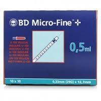 Bd Micro Fine+ Ser Insul 0,5 Ml X 10 29g