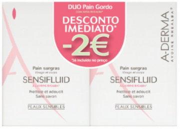 A-Derma Sensifluid Duo Pain Gordo S/ Sabão c/ desconto