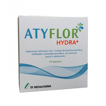 Atyflor Hydra+ Saq X10,   pó sol oral saq