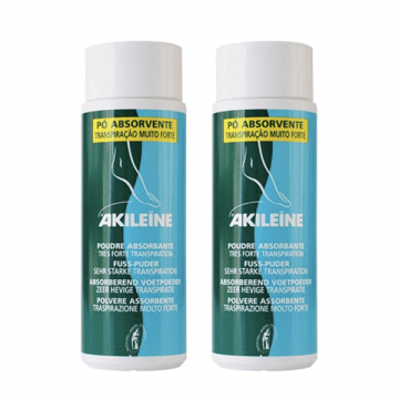 Akileïne Duo Pó absorvente mico-preventivo 2 x 75 g com Desconto de 80% na 2ª Embalagem