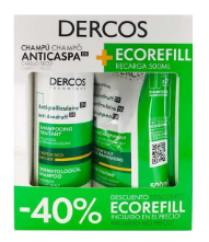 Dercos Ch Casp SecRefill400+500-40%2un