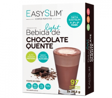 EasySlim Bebida de Chocolate Quente 3 x 26,5 g