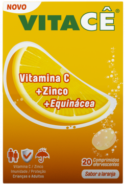 Vitac Efervescente Imunoestimulante 20 Comp Sabor a Laranja