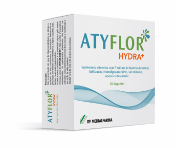 Atyflor Hydra+ Saq X10,   pó sol oral saq