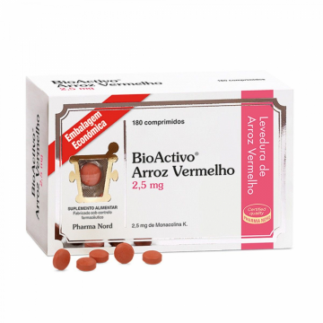 Bioactivo Arroz Vermelho 2.5 mg Comprimidos 180 Unidade(s) Embalagem econmica, comps
